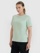 Damski t-shirt z nadrukiem oversize 4F 4FWSS25TTSHF2238 - zielony