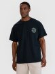 Męski t-shirt oversize z nadrukiem 4F 4FWSS25TTSHM1979 - czarny