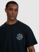 Męski t-shirt oversize z nadrukiem 4F 4FWSS25TTSHM1979 - czarny