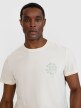 Męski t-shirt z nadrukiem 4F 4FWSS25TTSHM1980 - biały