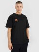 Męski t-shirt oversize z nadrukiem 4F 4FWSS25TTSHM1985 - czarny