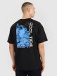 Męski t-shirt oversize z nadrukiem 4F 4FWSS25TTSHM1985 - czarny