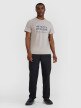 Męski t-shirt z nadrukiem 4F 4FWSS25TTSHM2209 -szary