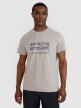 4F Męski tshirt z nadrukiem 4F 4FWSS25TTSHM2209 szary Szary