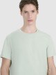 Męski t-shirt basic 4F FWSS25TTSHM2239 - zielony