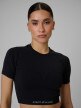 mini: Damski crop top treningowy 4F 4FWSS26TFTSF1813 - czarny (4)