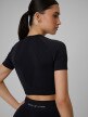 mini: Damski crop top treningowy 4F 4FWSS26TFTSF1813 - czarny (7)