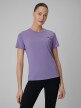  4F Damska koszulka treningowa 4F 4FWSS26TFTSF1846  fioletowa Fioletowy