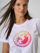 mini: Damski t-shirt z nadrukiem 4F 4FWSS26TTSHF2718 - biały (3)