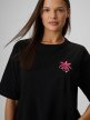 mini: Damski t-shirt z nadrukiem 4F 4FWSS26TTSHF2719 - czarny (3)