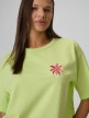 mini: Damski t-shirt z nadrukiem 4F 4FWSS26TTSHF2719 - żółty (3)
