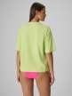 mini: Damski t-shirt z nadrukiem 4F 4FWSS26TTSHF2719 - żółty (4)