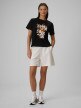 mini: Damski t-shirt z nadrukiem 4F 4FWSS26TTSHF2721 - czarny (2)