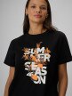 mini: Damski t-shirt z nadrukiem 4F 4FWSS26TTSHF2721 - czarny (3)