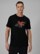 mini: Męski t-shirt z nadrukiem 4F 4FWSS26TTSHM2667 - czarny (1)