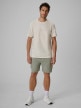 mini: Męski t-shirt z nadrukiem 4F 4FWSS26TTSHM2668 - beżowy (2)
