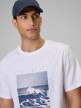 mini: Męski t-shirt z nadrukiem 4F 4FWSS26TTSHM2783 - biały (3)