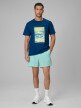 mini: Męski t-shirt z nadrukiem 4F 4FWSS26TTSHM2783 - granatowy (2)