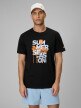 mini: Męski t-shirt z nadrukiem 4F 4FWSS26TTSHM2784 - czarny (1)