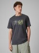 mini: Męski t-shirt z nadrukiem 4F 4FWSS26TTSHM2823 - szary (1)