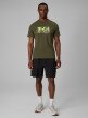 mini: Męski t-shirt z nadrukiem 4F 4FWSS26TTSHM2823 - khaki (2)