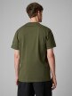mini: Męski t-shirt z nadrukiem 4F 4FWSS26TTSHM2825 - khaki (4)