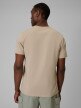 mini: Męski t-shirt z nadrukiem 4F 4FWSS26TTSHM2825 - beżowy (4)