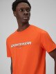 mini: Męski t-shirt z nadrukiem 4F 4FWSS26TTSHM3033 - pomarańczowy (4)