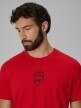 mini: Męski t-shirt z nadrukiem 4F 4FWSS26TTSHM3328 - czerwony (3)