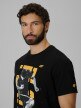 mini: Męski t-shirt z nadrukiem 4F 4FWSS26TTSHM3330 - czarny (3)