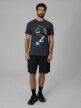 mini: Męski t-shirt z nadrukiem 4F 4FWSS26TTSHM3330 - szary (2)