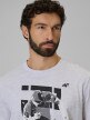 mini: Męski t-shirt z nadrukiem 4F 4FWSS26TTSHM3330 - szary (3)