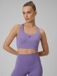  4F Damski biustonosz treningowy 4F 4FWSS26USBAF222  fioletowy Fioletowy