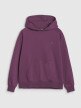 Damska bluza dresowa nierozpinana z kapturem 4F 4FWSS25TSWSF1542 - fioletowa