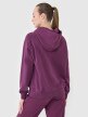 Damska bluza dresowa nierozpinana z kapturem 4F 4FWSS25TSWSF1542 - fioletowa