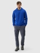 Bluza dresowa nierozpinana z kapturem męska 4F 4FWSS25TSWSM1749 - niebieska
