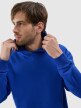 Bluza dresowa nierozpinana z kapturem męska 4F 4FWSS25TSWSM1749 - niebieska