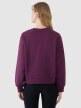 Damska bluza dresowa nierozpinana bez kaptura 4F 4FWSS25TSWSF1769 - fioletowa