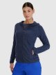 Damska bluza trekkingowa z kapturem Primaloft Active 4F 4FWSS25TFSWF481 - granatowa