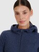 Damska bluza trekkingowa z kapturem Primaloft Active 4F 4FWSS25TFSWF481 - granatowa