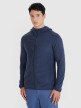 4F Męska bluza trekkingowa z kapturem Primaloft Active 4F 4FWSS25TFSWM473  granatowa Granatowy