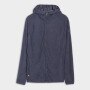 Męska bluza trekkingowa z kapturem Primaloft Active 4F 4FWSS25TFSWM473 - granatowa