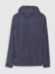Męska bluza trekkingowa z kapturem Primaloft Active 4F 4FWSS25TFSWM473 - granatowa