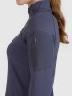 Damska bluza trekkingowa rozpinana bez kaptura 4F 4FWSS25TFSWF476 - szara