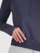 Damska bluza trekkingowa rozpinana bez kaptura 4F 4FWSS25TFSWF476 - szara