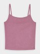 Damski crop-top 4F 4FWAW24TSLEF107 - różowy