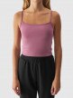 Damski crop-top 4F 4FWAW24TSLEF107 - różowy
