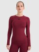  4F Damska bielizna termoaktywna (góra) 4F 4FWAW25USEAF220  czerwona Czerwony