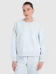  4F Damska bluza dresowa nierozpinana bez kaptura 4F 4FWAW25TSWSF1848  niebieska Niebieski