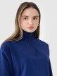 Damska bluza dresowa nierozpinana bez kaptura 4F 4FWSS25TSWSF1545 - granatowa